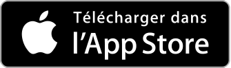 Logo de l'appstore d'Apple afin de télécharger des applications