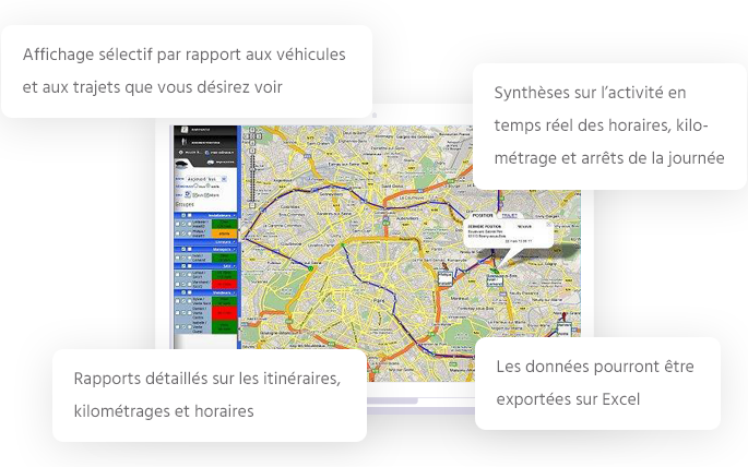 Espace client de l'application de géolocalisation de GeoCoyote